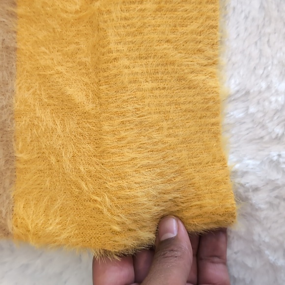 Joe Fresh| NWT Earth Toned Multicolored Eyelash Knit Striped Nylon Sweater - Picture 6 of 11